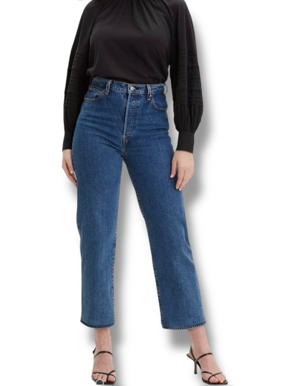 Levi’s Ribcage Jeans in Georgie Medium Wash Size 31